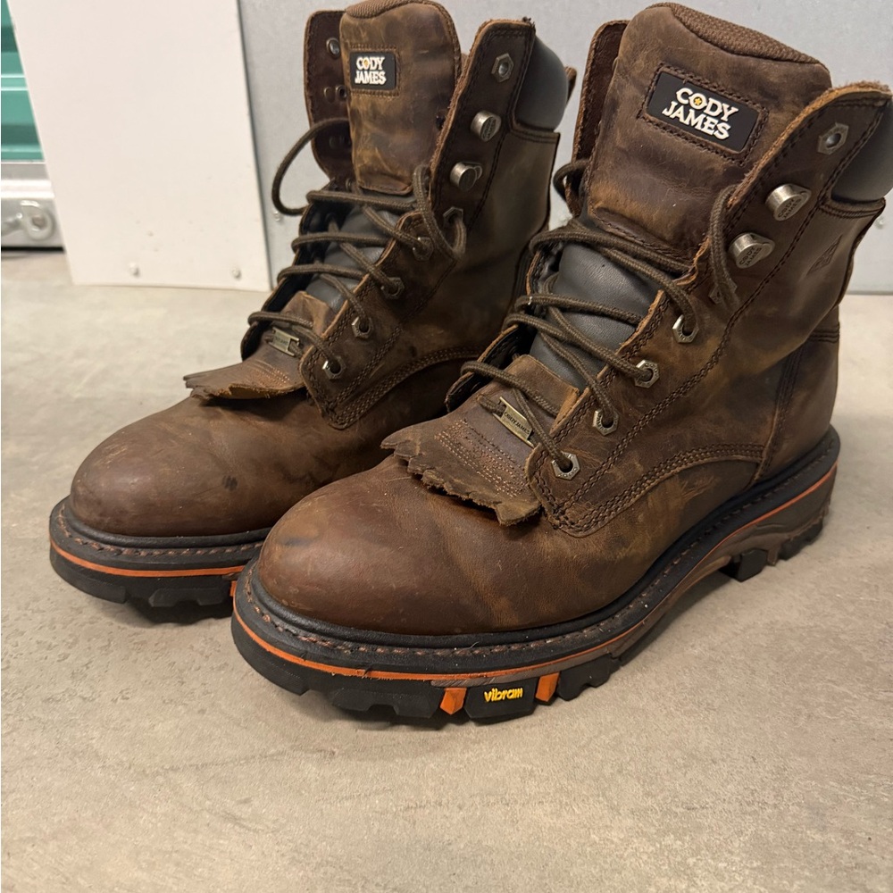Cody James 8" Decimator SOFT Toe Work Boot Brown Men's Size 10.5